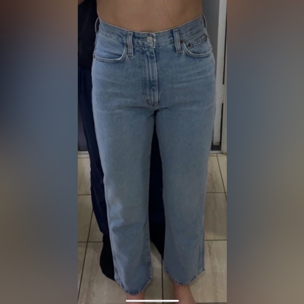 Agolde Pinch Waist Jeans High Rise Kick in Riptide